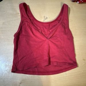 Urban outfitters red crop top